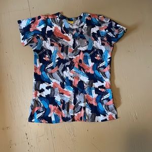 Size S “Paintbrush” Scrub Top